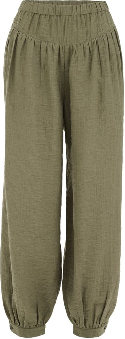 WE Fashion Dames balloon fit broek met structuur