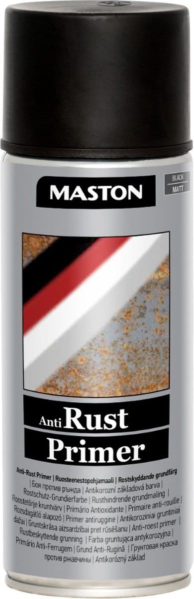 Maston Anti-Roest Primer - Zwart - spuitverf - 400 ml - spuitbus verf