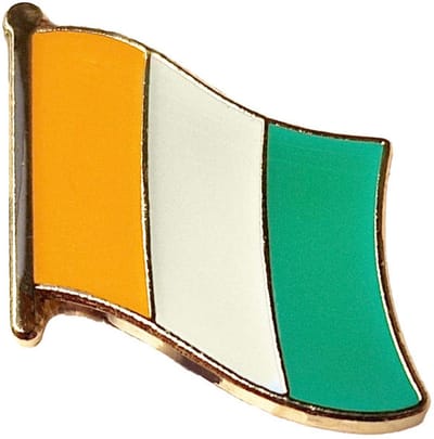 CombiCraft vlag pin Ivoorkust 18 x 14 mm - per 5 stuks