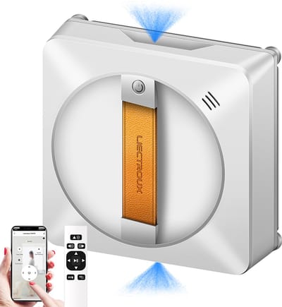 LIECTROUX YW710 Ramenreiniger Robot – Slimme Raamwasrobot met Dubbele Waterverneveling, Spraakbediening