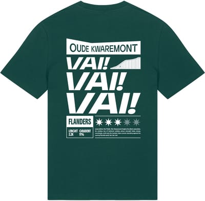 Donkergroene ka:sei Oude Kwaremont T-shirt - maat S
