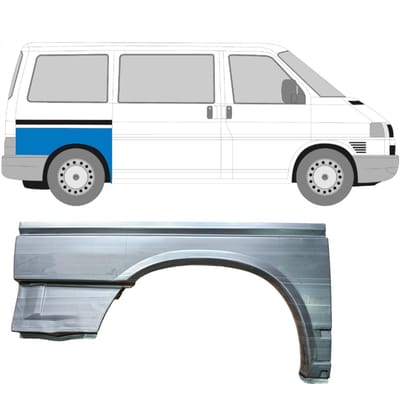 Reparatiepaneel achterspatbord voor Volkswagen Transporter T4 1990-2003 / Rechts