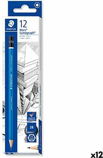 Potlood Staedtler Mars Lumograph 2B (12 Stuks)