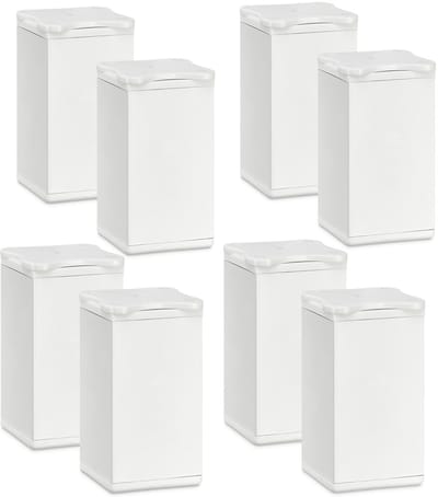 8 St. meubelpoot Quebec 80 mm (+ 10 mm) 40 x 40 mm wit hoogteverstelbare meubelpoten van aluminium van Sotech