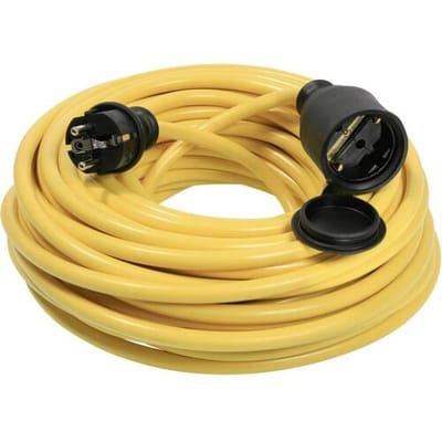 AS Schwabe 60351 Stroom Verlengkabel Geel 25.00 m AT-N07V3V3-F 3G 2,5 mm²