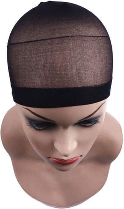 Hiden - Haarnet - Hoofddoek - Pruiken Dames - Haarnetjes - Muts - Hijab - Hoofdband - Zwart - 2 Stuks