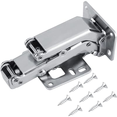 Charnières hydrauliques pour portes d'armoires de meubles à 170 degrés, fermeture douce et lente, panneaux de porte épais