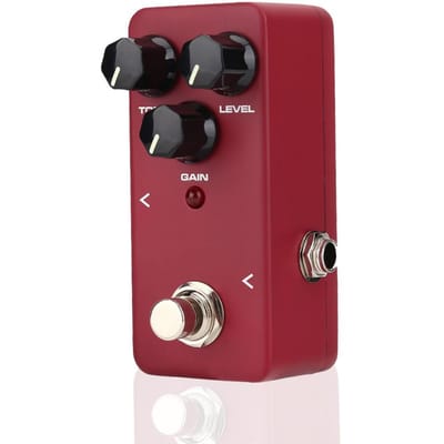 KOKKO FDS 2 Mini Pédale d'Effet de Distorsion en Alliage d'Aluminium Jack 6,35 mm pour Guitares brown