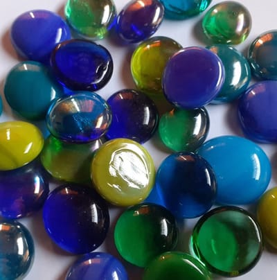 Glas Nuggets Mozaiek steentjes 250 gram Koud