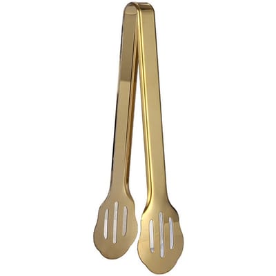 1pc Pince à Barbecue en Acier Inoxydable Pince à Steak Couleur Or Creuse Gâteau Pain Grill Pince Ustensiles de Cuisine Accessoires de Cuisine beige