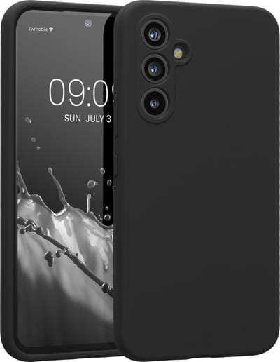 kwmobile telefoonhoesje geschikt voor Samsung Galaxy A54 5G - TPU backcover met siliconen coating - Smartphone case in mat zwart