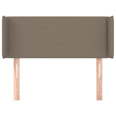 vidaXL Hoofdbord met randen 93x16x78/88 cm stof taupe