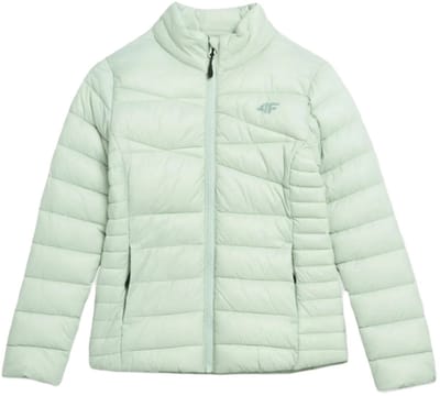 4F Kinderen Gewatteerde Winterjas met Synthetische Vulling in Mint, Maat 164 - Waterafstotend en Warm