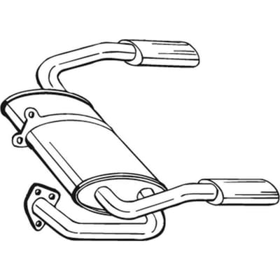 Geluiddemper achter BOSAL 115-335