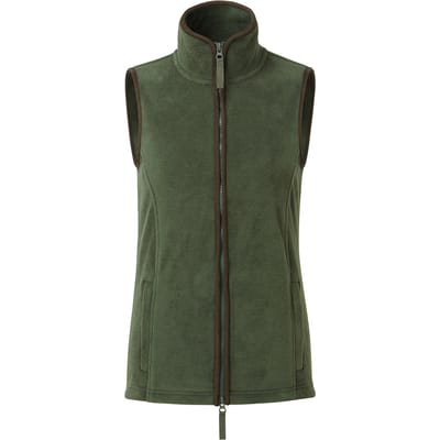 Premier Dames/dames Artisan Fleece Gilet (Mosgroen/bruin)