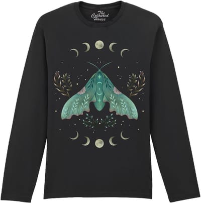 Vlinder Luna And Moth The Coloured House Longsleeve T-shirt XXL