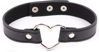Kinky Secrets BDSM Scene Girl Choker Met Hartvorm Voor Een Extra Sexy Look