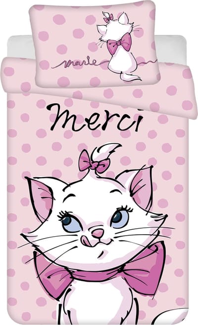 Disney Aristocats BABY Dekbedovertrek, Merci - 135 x 100 cm - Katoen