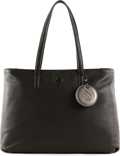 MANDARINA DUCK Leren Schoudertas Mellow Leather Shopper Mole Donkerbruin