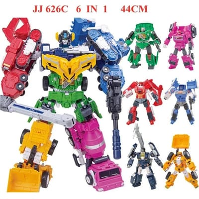44cm JINJIANG 6 IN 1 Grote Haak Transformatie KO GT Devastator Actiefiguur Engineering Combiner Kraan Zwaartekracht Figuur Cadeau Kind
