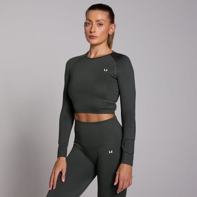 MP Shape naadloze croptop met lange mouwen voor dames - L