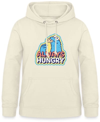 Sesamstraat Koekiemonster Altijd Hongerig Hoodie Dames