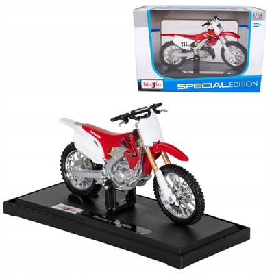 Honda CRF450R modelauto 1:18 Maisto - gedetailleerd speelgoed