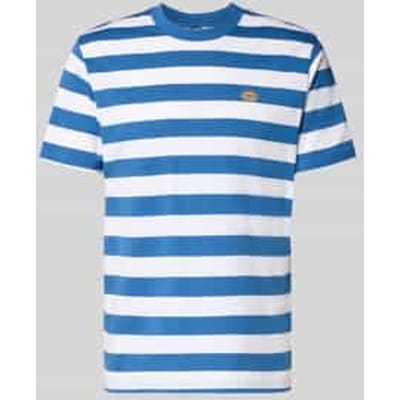 T-shirt met labelstitching model 'RIVERGROVE'