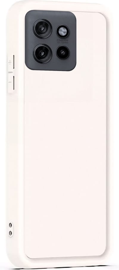 Hoesje geschikt voor Motorola Edge 50 Neo / Edge 60 Neo / Thinkphone 25 - Versterkte randen - Bescherming Camera & Scherm - Matte Design Sand Beige