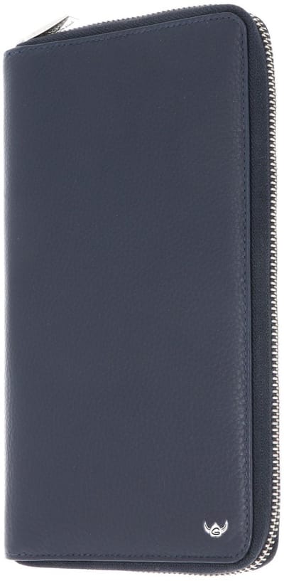 Golden Head Leren identiteitskaarthoesje Capri RFID Protect RV-Reise Brieftasche 4487 Blau donkerblauw