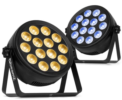 BeamZ set van 2 BCC165 LED PAR - PAR spot met 14x 4W RGBAW-UV LED’s - Inclusief afstandsbediening