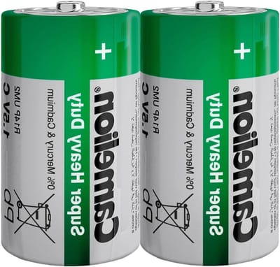Super Heavy Duty Batterijen - C Batterijen Baby Batterijen - Apparaten Voeden - Zink Koolstof Technologie - 2 Stuks