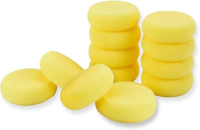 Set van Twaalf Ronde Schilder Sponsen, Absorberende Pads voor DIY, Workshops en Klascap, Zachte Applicators voor Aquarel en Creatieve Activiteiten