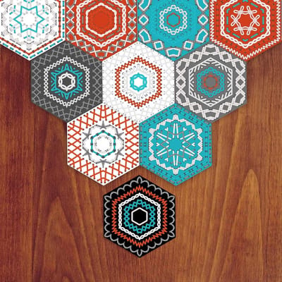 Dailygoods- Muurstickers - Zelfklevend - Slipvaste PVC-folie - Set van 10 stuks - Waterdicht - Voor woonkamer/keuken/badkamer - 20 x 23 cm - Vloertegel