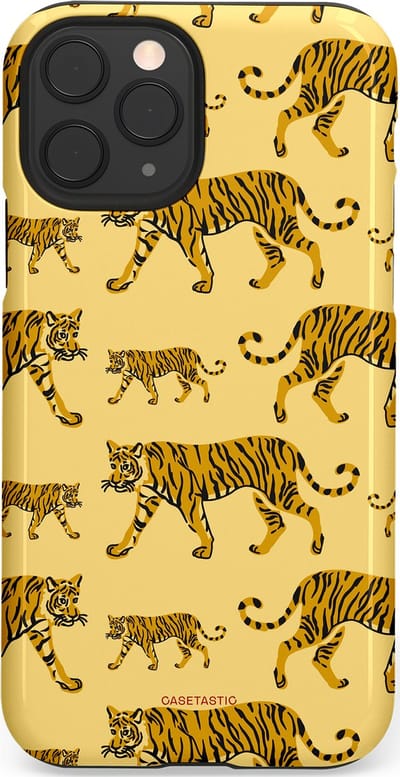 Casetastic Hoesje Geschikt voor Apple iPhone 11 Pro - Stijlvolle Beschermende Duo-layer Case - Streep van de natuur