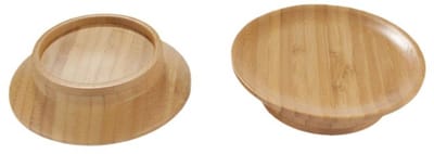 Set van 4 bamboe houten bekerdeksels - wijnglasdeksels - dessertschalen - spatwaterdichte wijnglasdeksels - voor thuisbijeenkomsten, restaurants en bars