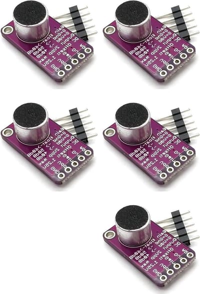 Microfoonversterker Module - Audio Versterker - Audioprojecten Maken - Automatische Versterking - 5 stuks - Zwart