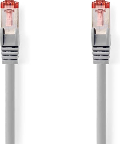 Nedis CAT6 Netwerkkabel - RJ45 Male - RJ45 Male - S/FTP - 5.00 m - Binnenshuis - Rond - LSZH - Grijs - Doos