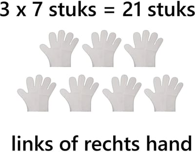 Flamingo washandschoen voor GROTE honden 7 st *** 3 X *** = 21 washandschoenen - voor thuis of op reis - pre-soaked with a gentle lotion
