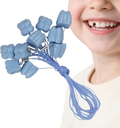 Tanden Doos - Tandendoosje Baby - Herinneringen Bewaren - Charmant Tandontwerp - 105 x 10 x 35 cm - Blauw