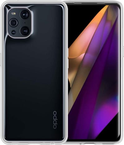 Hoesje - Geschikt voor OPPO Find X3 Pro - Sterk & Shockproof - Siliconen Case - Hoes Cover - Telefoonhoes - Transparant