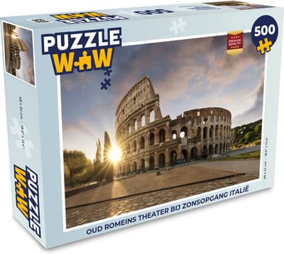 Puzzel Oud Romeins theater bij zonsopgang Italië - Legpuzzel - Puzzel 500 stukjes