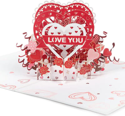 3D Pop-up Wenskaart 'Ik Hou Van Jou' Valentijnsdag Jubileum Verjaardag