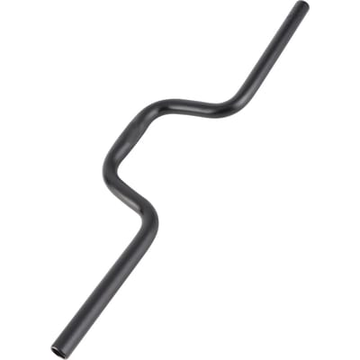 Guidon de vélo de montagne 25,4 mm de diamètre 580 mm guidon extra long en alliage d'aluminium vélo de route pliable black