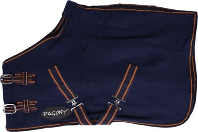 Pagony Miniature Fleecedeken - Paardendeken - Maat: 80 - Donkerblauw - Fleece