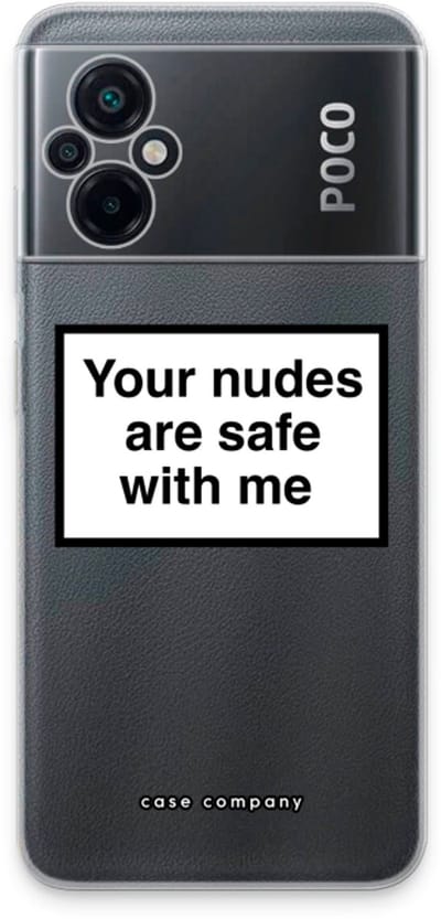 Case Company® - Hoesje geschikt voor Xiaomi Poco M5 hoesje - Safe with me - Soft Cover Telefoonhoesje - Bescherming aan alle Kanten en Schermrand