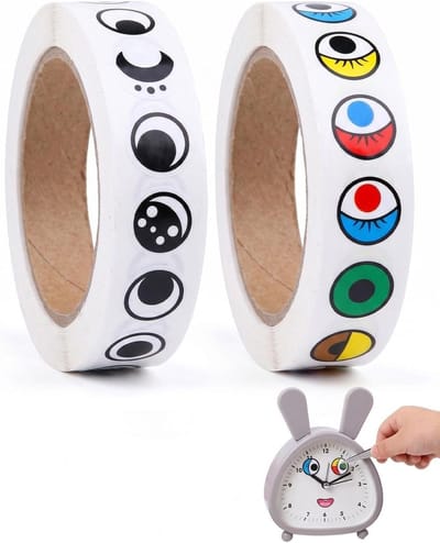 Zelfklevende Oogstickers - Knutselogen Poppenogen - Figuren Maken - Zelfklevend Papier - 2000 stuks - Zwart en Wit