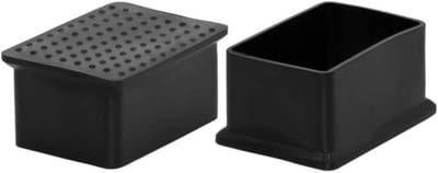 Stoelbeenbeschermers - Pootdoppen Meubels - Vloer Beschermen - Niet-Markerend PVC - 40x60 mm - Transparant