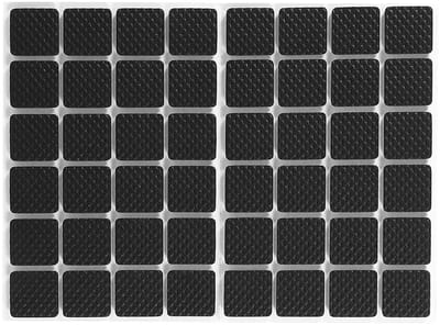 Dailygoods- Antislipvullingen 48 Stuks - Zwarte Rubber Voetjes - Zelfklevend - Duurzaam TRP-Rubber - Bescherming Voor Meubels - Eenvoudig Te Plakken - Rubberen Pads