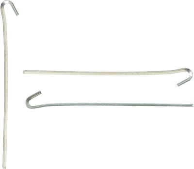 15x grondpennen/tentharingen metaal met open oog 23 cm - Rotspennen - Spijkerharing